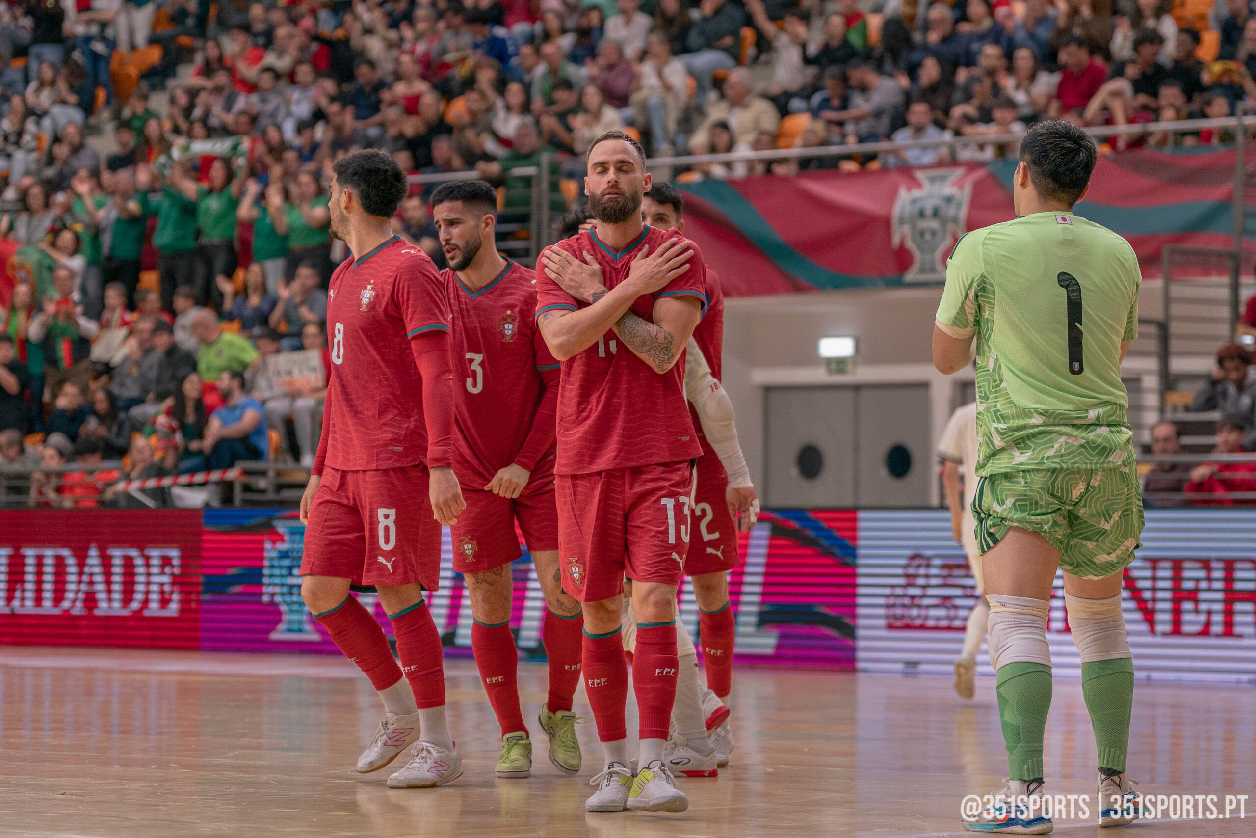 Portugal vence o Japão num amigável de futsal intenso em Coimbra